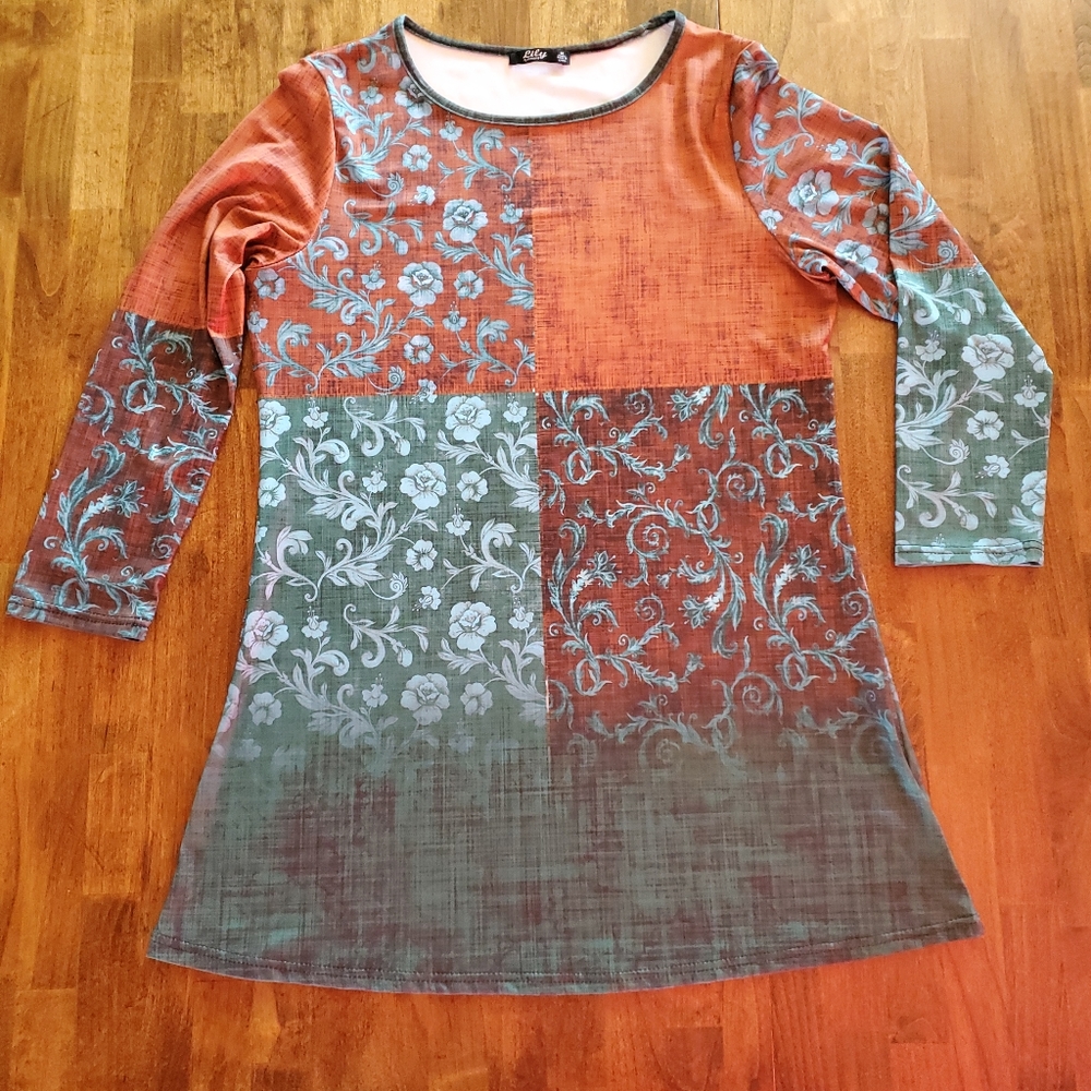 Lily Fall Boho Tunic Size Medium M
